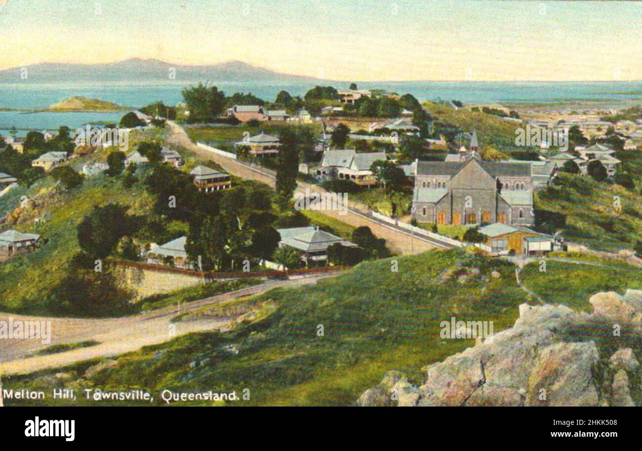 Melton Hill, Townsville, Australia - alrededor de 1910 Foto de stock