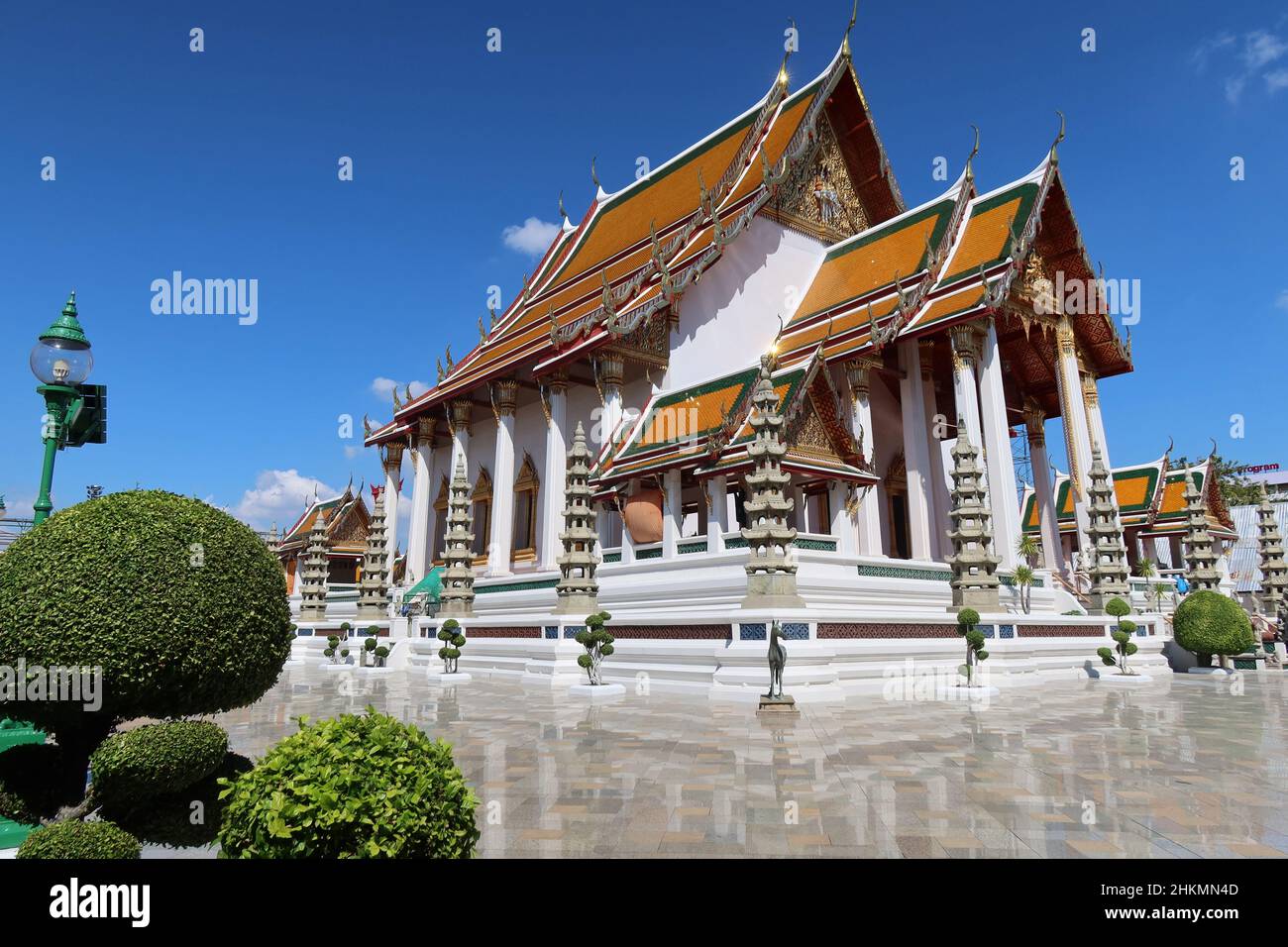 Templo Wat Suthat Thepwararam, Bangkok, Tailandia Foto de stock