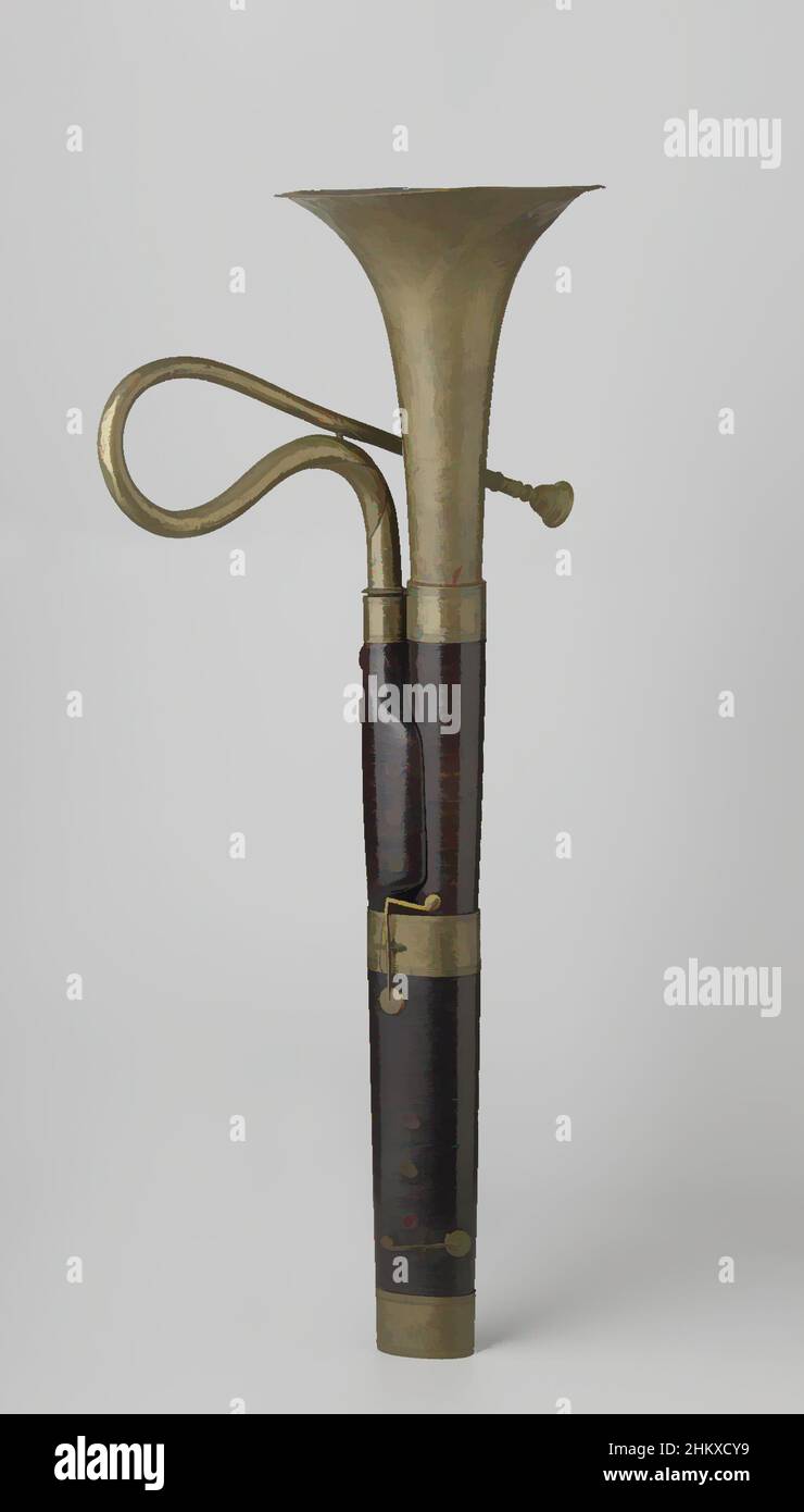 Arte inspirado en la campana de bassoon rusa, Copa de cobre de cuerno  bajo., fabricante de instrumentos musicales: Hanken, Rotterdam, 1850 -  1950, cobre (metal), altura 37,0 cm x diámetro 27,5 cm,
