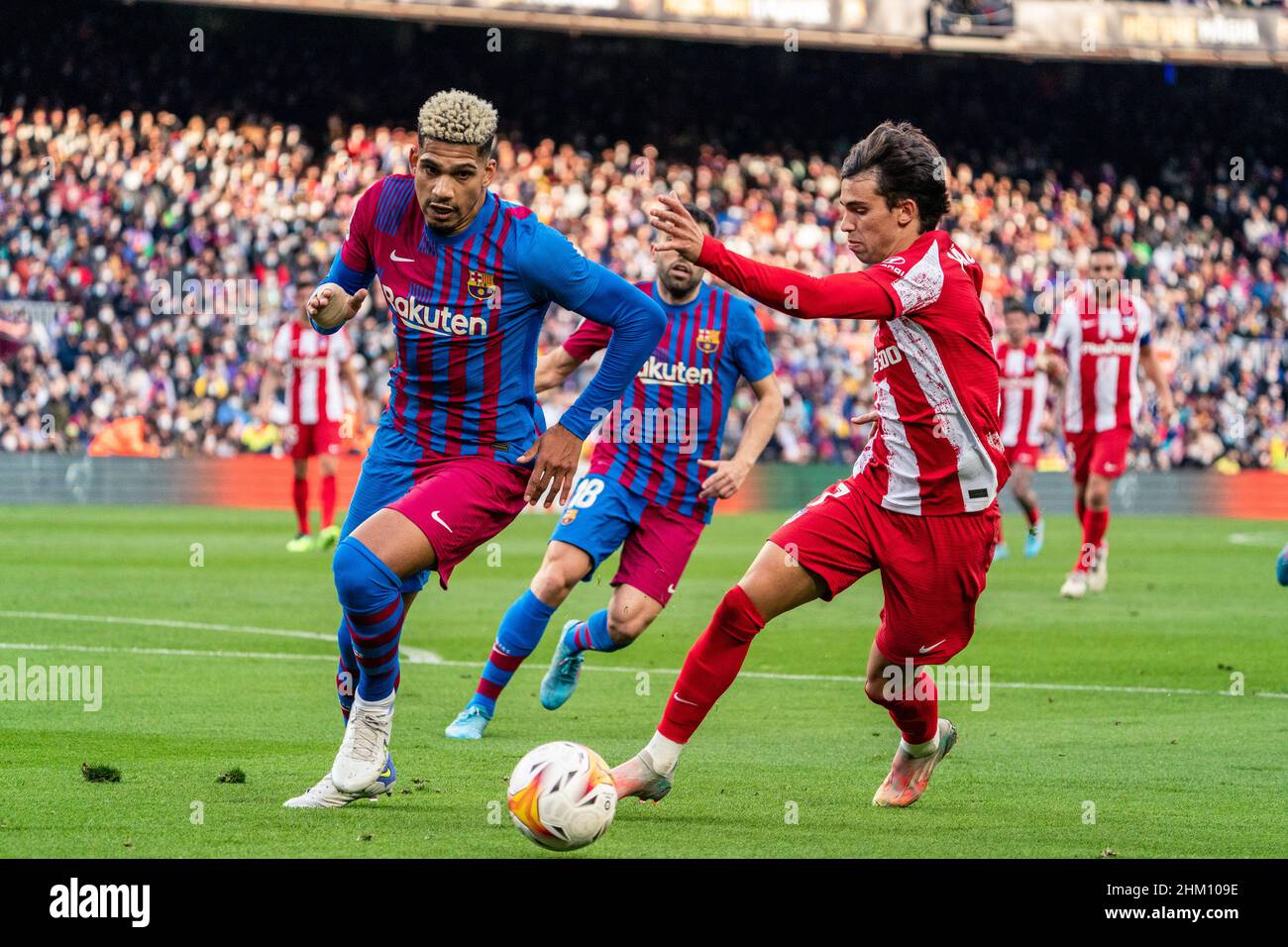 Barcelona, España, 6, Febrero, Español La Liga: Barcelona contra Atlético de Madrid. Crédito: Joan Gosa/Alamy Live News de stock -