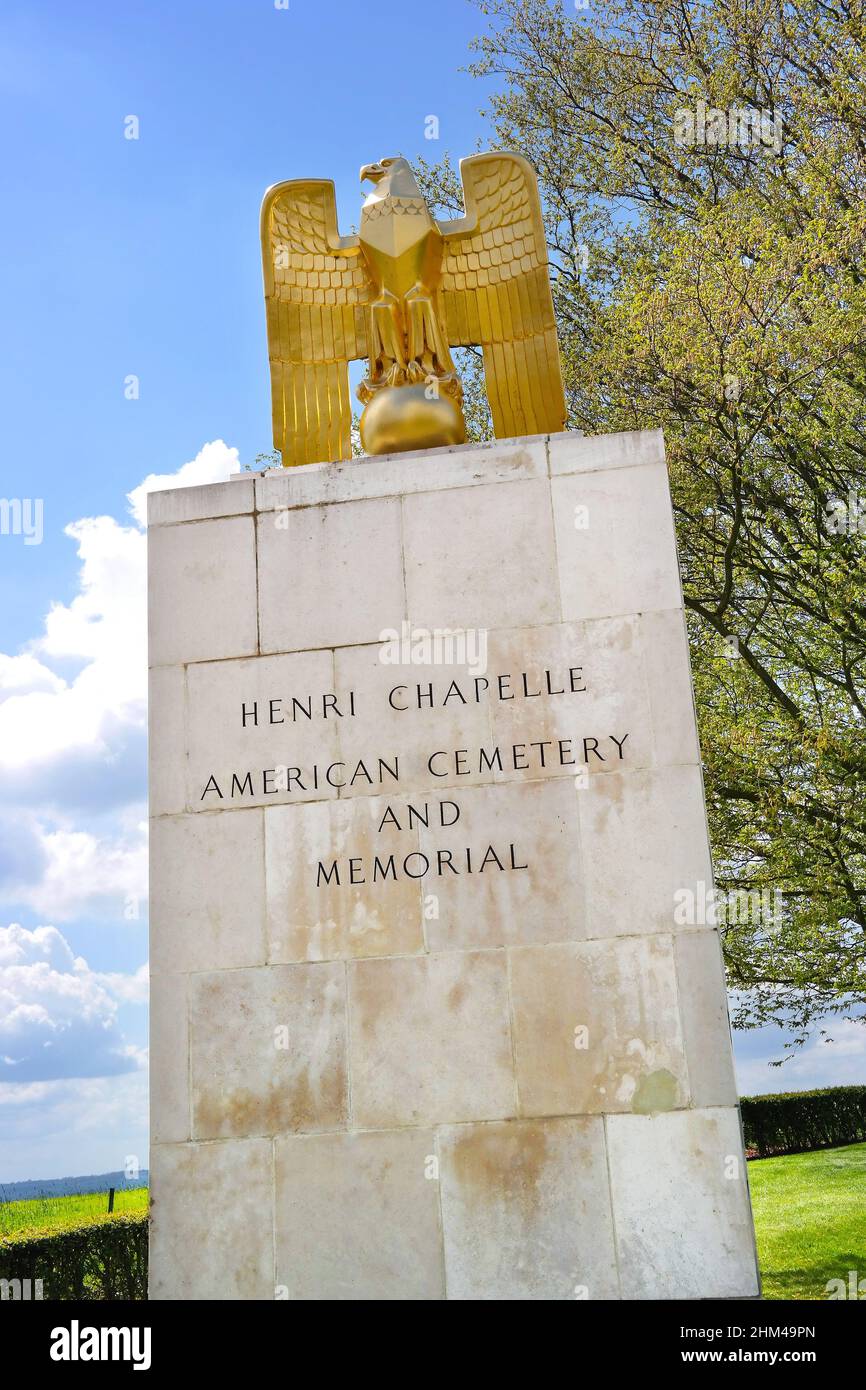 Cementerio americano Henri-Chapelle, Bélgica Foto de stock