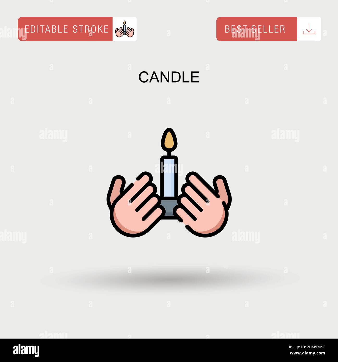 Ilustración de diseño de imágenes prediseñadas de velas de colores 9399041  PNG