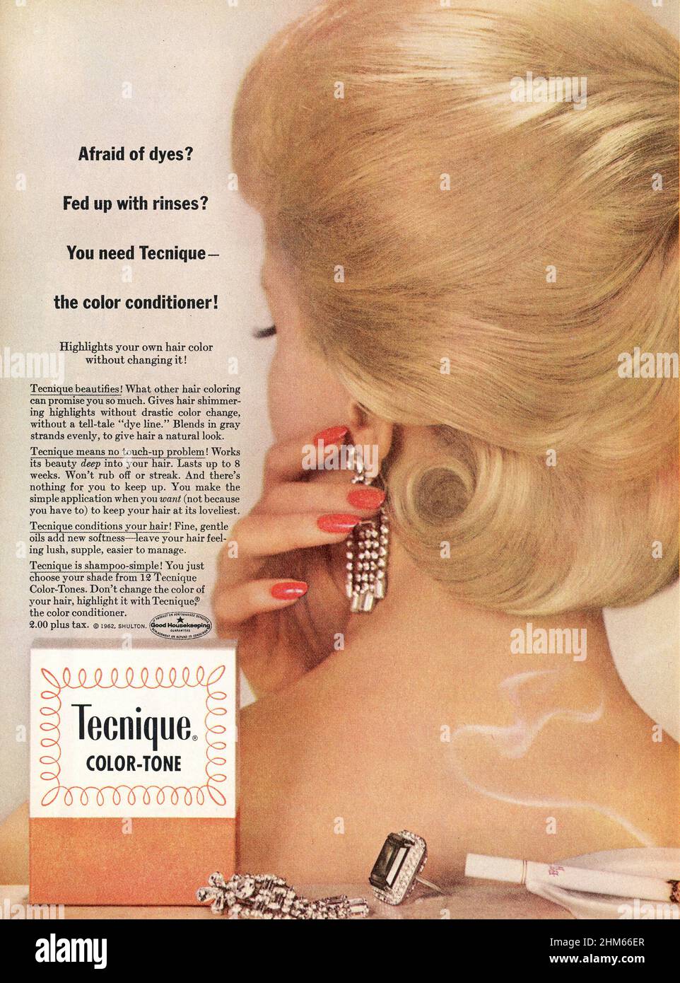 Vintage SEPTIEMBRE 1962 Anuncio de la revista 'Good Housekeeping', EE.UU Foto de stock