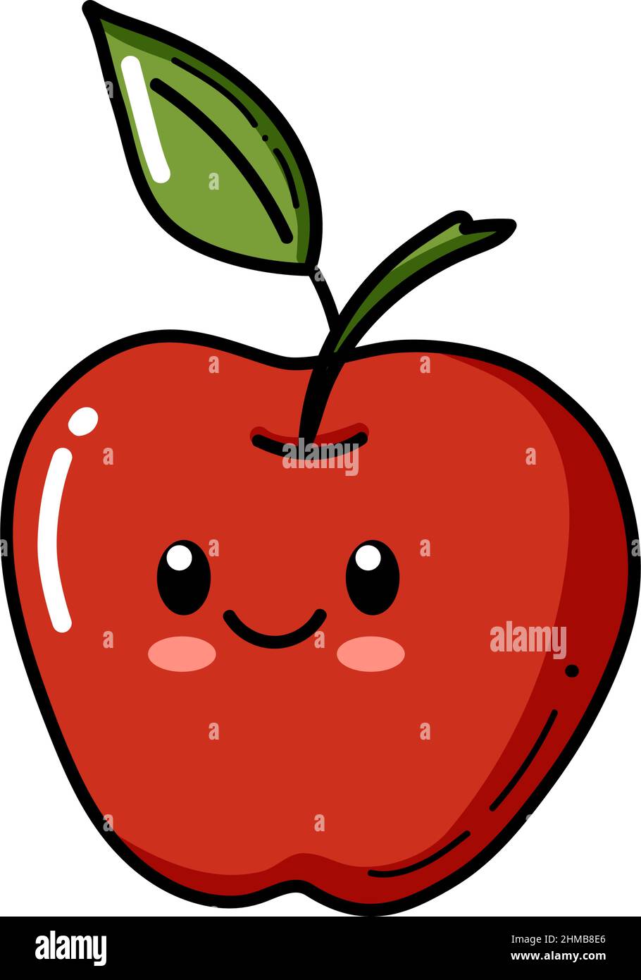 Escarpado Cardenal Ártico Personaje de Apple con cara divertida. Feliz lindo dibujo animado rojo y  amarillo manzana vector ilustración. Comida vegetariana sana carácter  aislado de los niños Imagen Vector de stock - Alamy