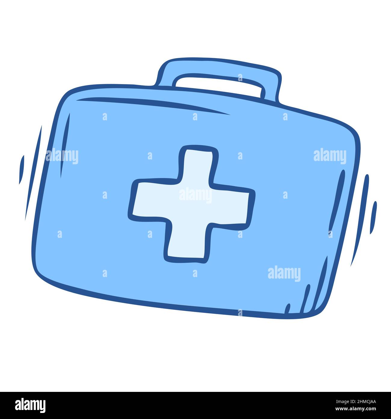 Icono de fideos dibujados a mano con botiquín de primeros auxilios.  Medicamentos de primeros auxilios y emergencia Imagen Vector de stock -  Alamy