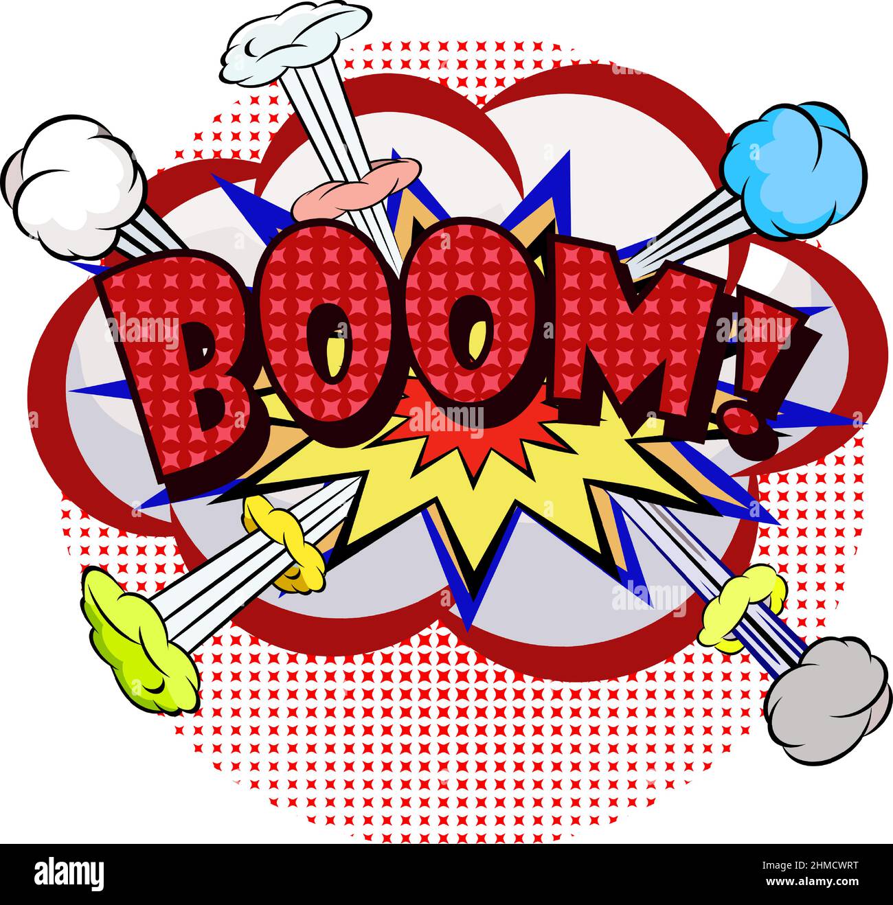 Explosão de quadrinhos, bombas e explosivos, bomba de fogo de desenhos  animados, estrondo e explosão. Estilo Pop art . imagem vetorial de kednert©  122138928