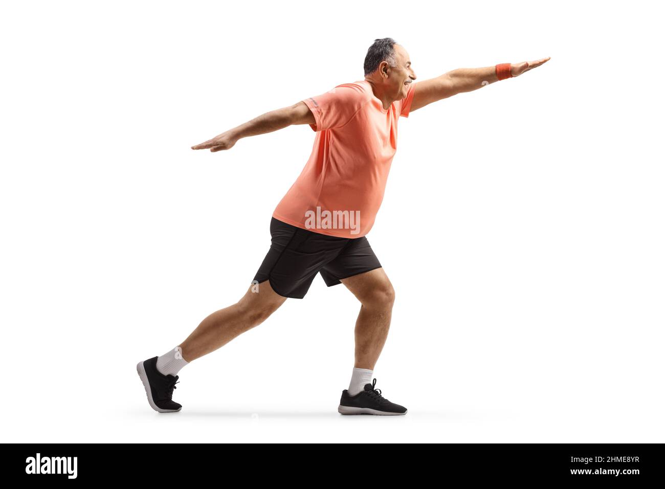 Hombre en ropa deportiva corriendo para hacer ejercicio, fitness y estilo  de vida saludable. técnica mixta