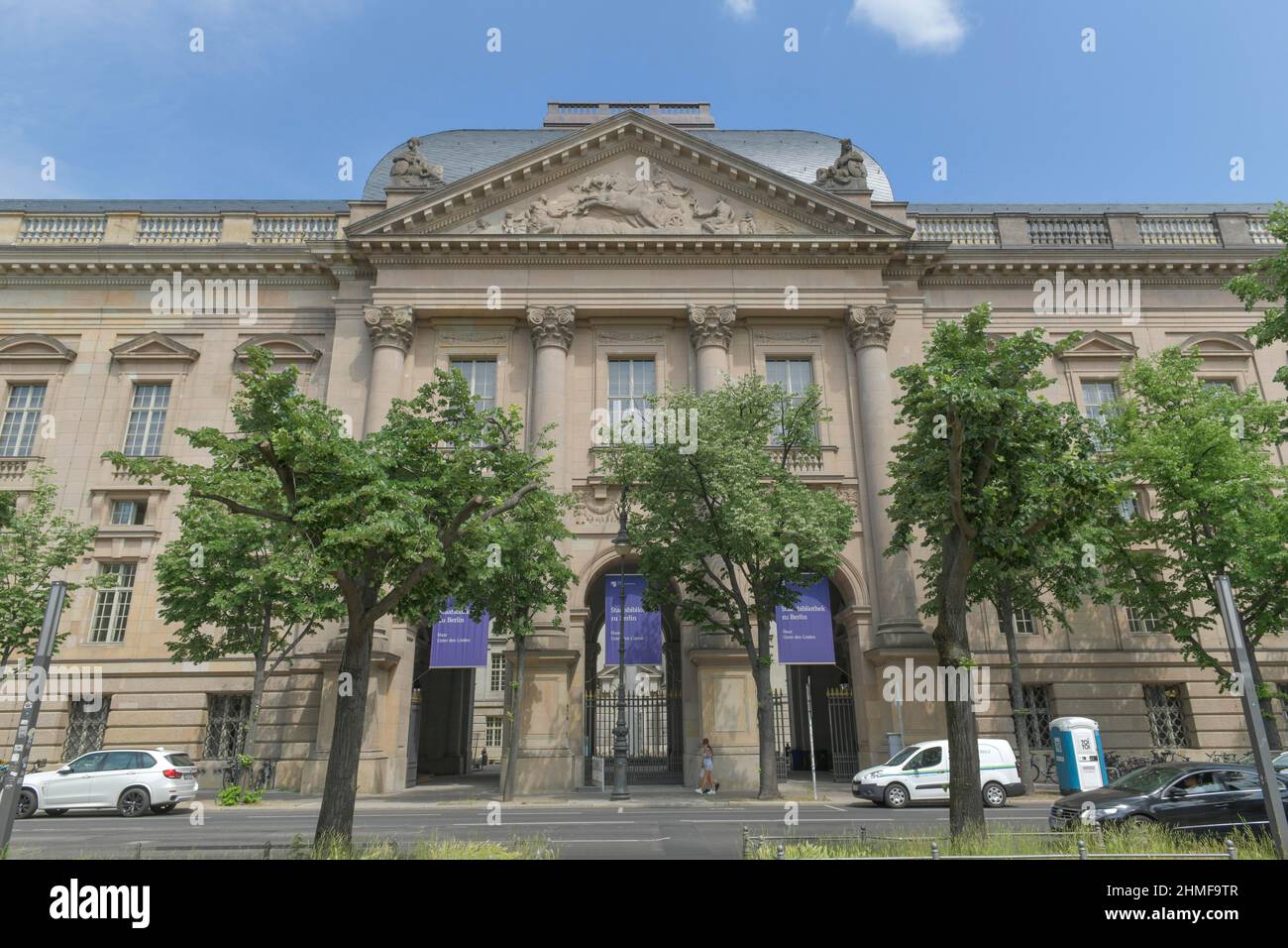 Biblioteca Estatal de Berlín, Unter den Linden, Mitte, Berlín, Alemania Foto de stock