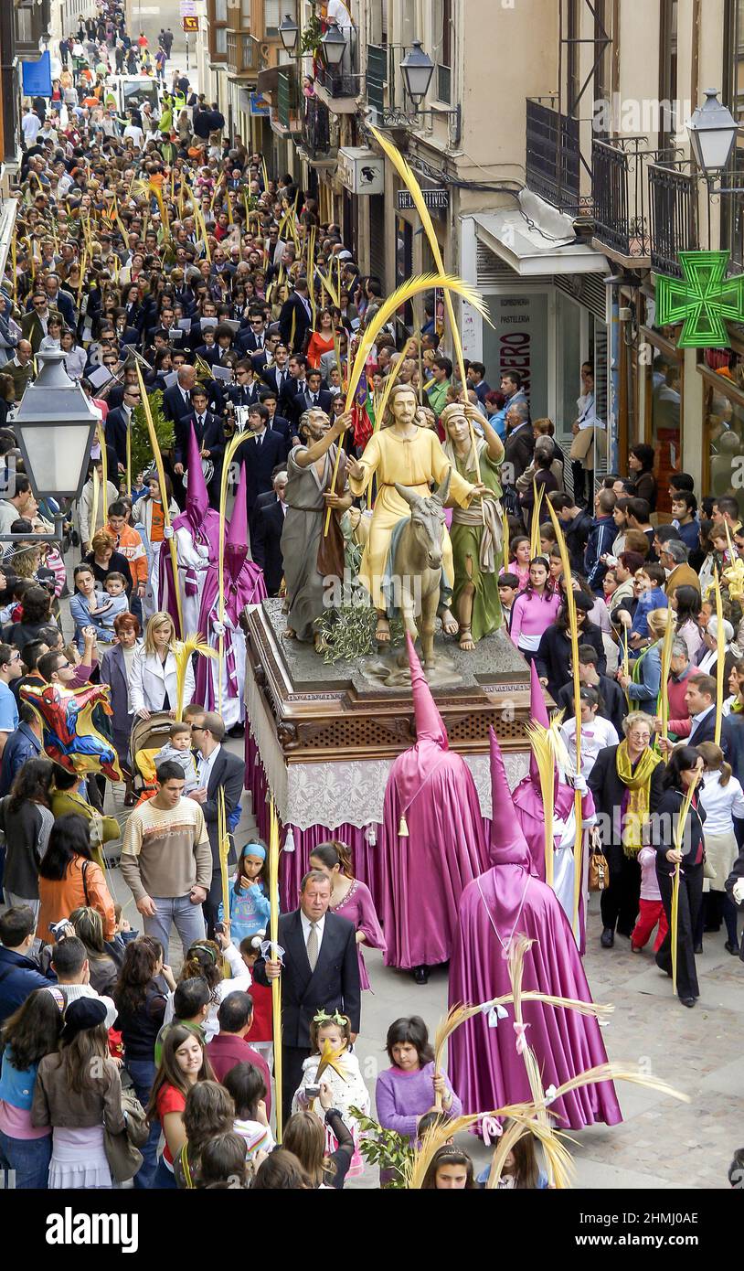 Procesión de la Semana Santa La Borriquita, Real Hermandad de Jesús en su  entrada triunfal en Jerusalén, el Domingo de Ramos en Zamora, España  Fotografía de stock - Alamy