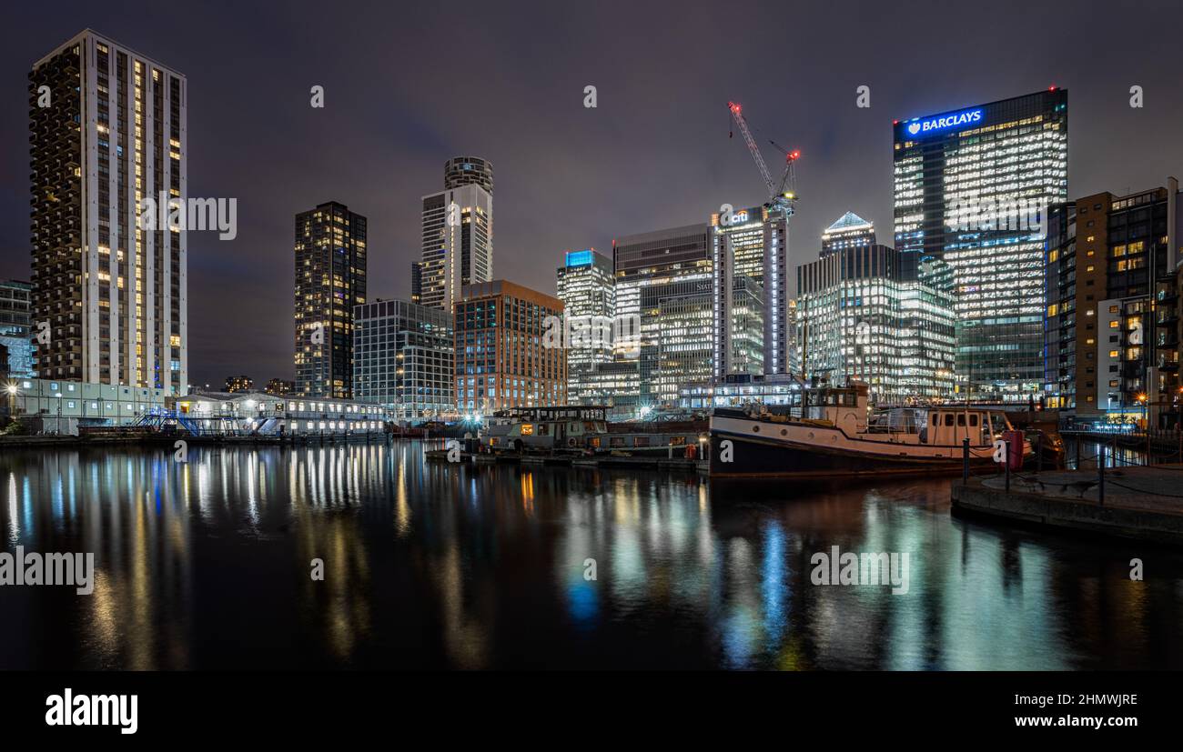 Canary Wharf London Foto de stock