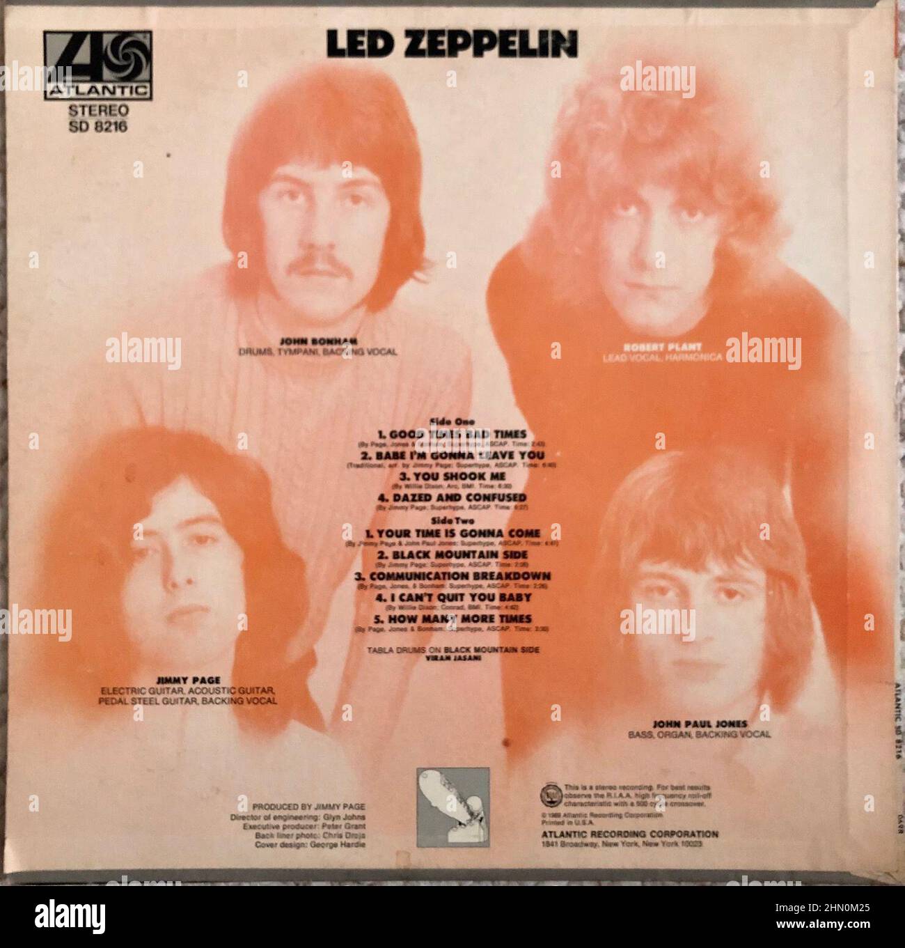 LED Zeppelin, Colección Rock Music 1960s Foto de stock