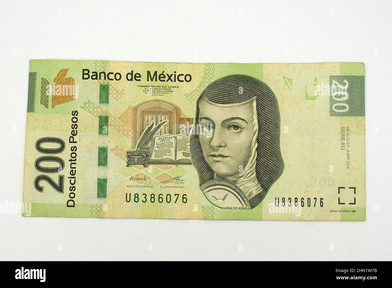 Billete de doscientos (200) pesos, peso mexicano (MXN), México