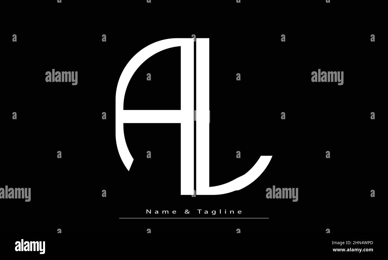 Letras Del Alfabeto Iniciales Monograma Logo Al La Imagen Vector De Stock Alamy 