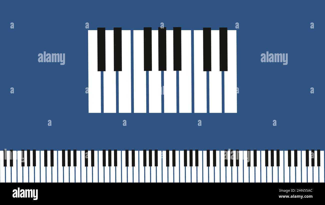 Diseño de piano sin costuras. Teclas blancas y negras de pianos,  sintetizador o acordeón. Sonido musical e icono sinfónico, elementos  vectoriales de acompañamiento musical Imagen Vector de stock - Alamy