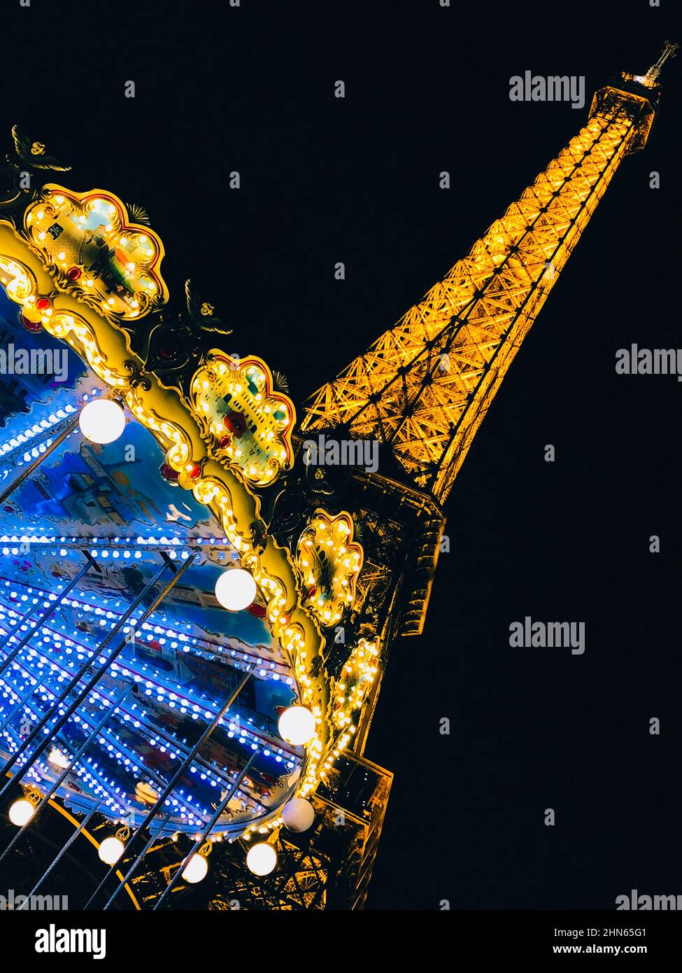 Bajo el cielo de París Foto de stock