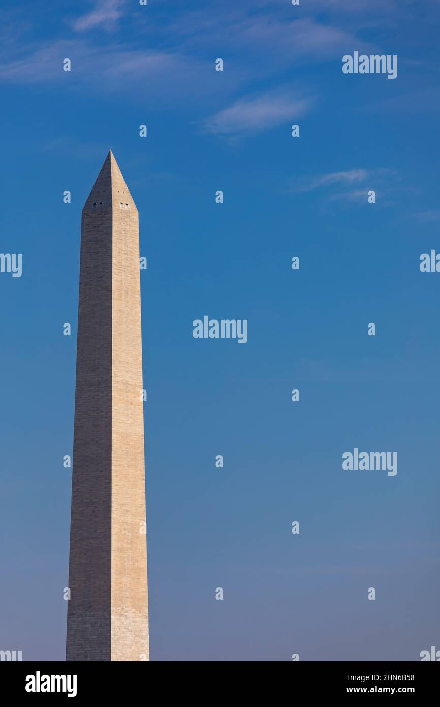 WASHINGTON, DC, EE.UU. - El Monumento a Washington. Foto de stock