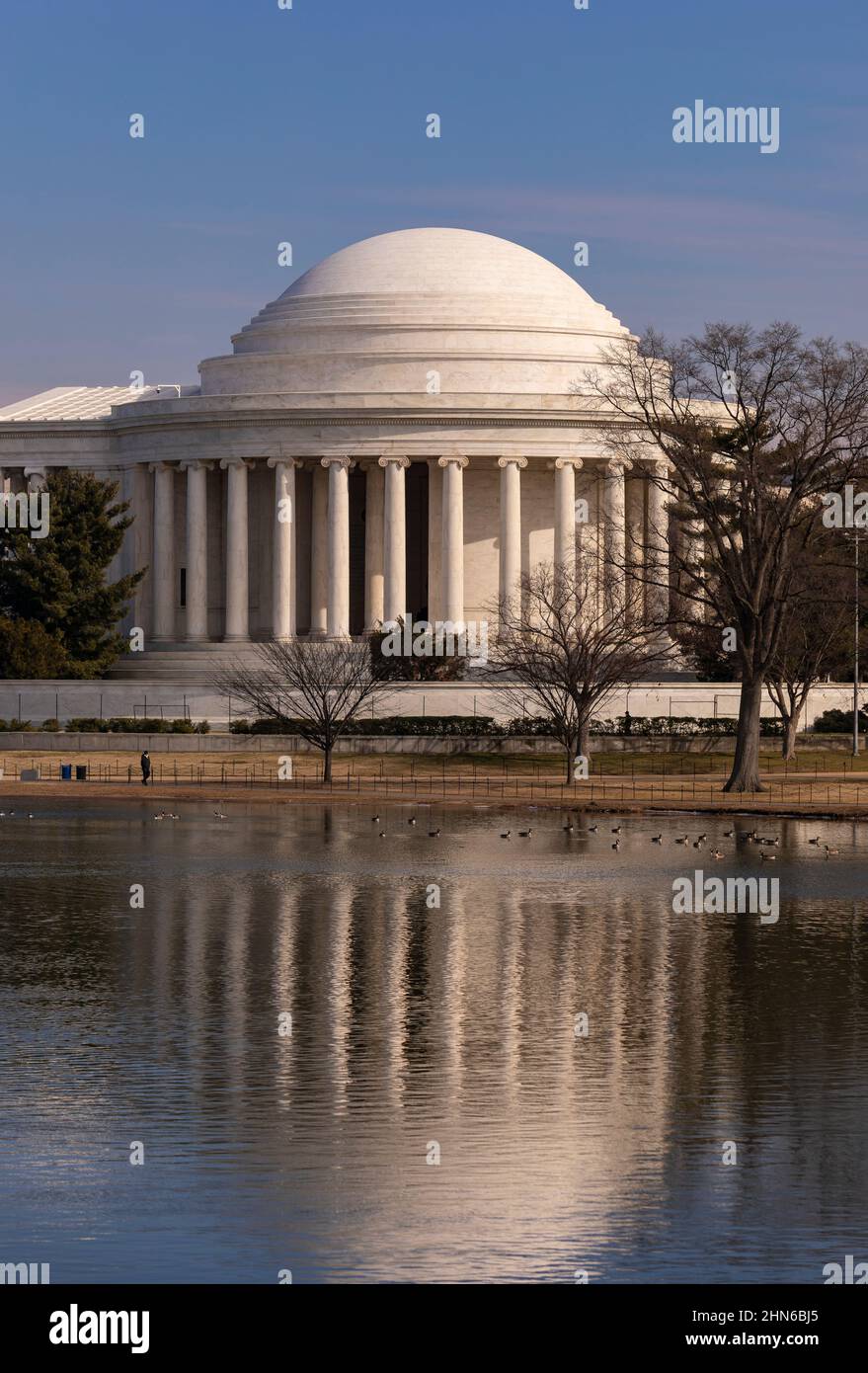 WASHINGTON, DC, EE.UU. - Monumento a Jefferson y Tidal Basin. Foto de stock