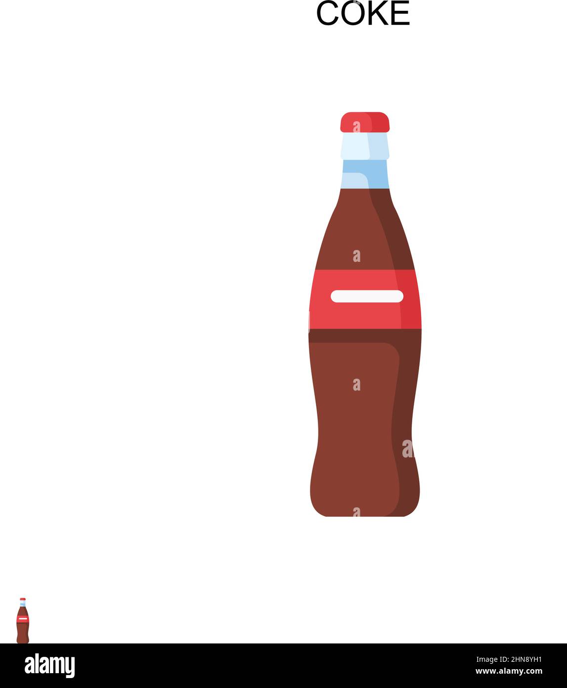 Bebida bebida botella de coca cola Imágenes vectoriales de stock - Alamy