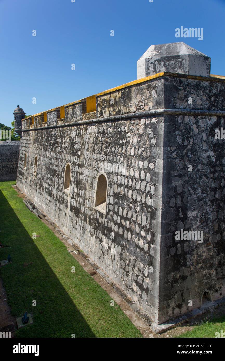 Fort San José el Alto, 1792, San Francisco de Campeche, Estado de Campeche, México Foto de stock