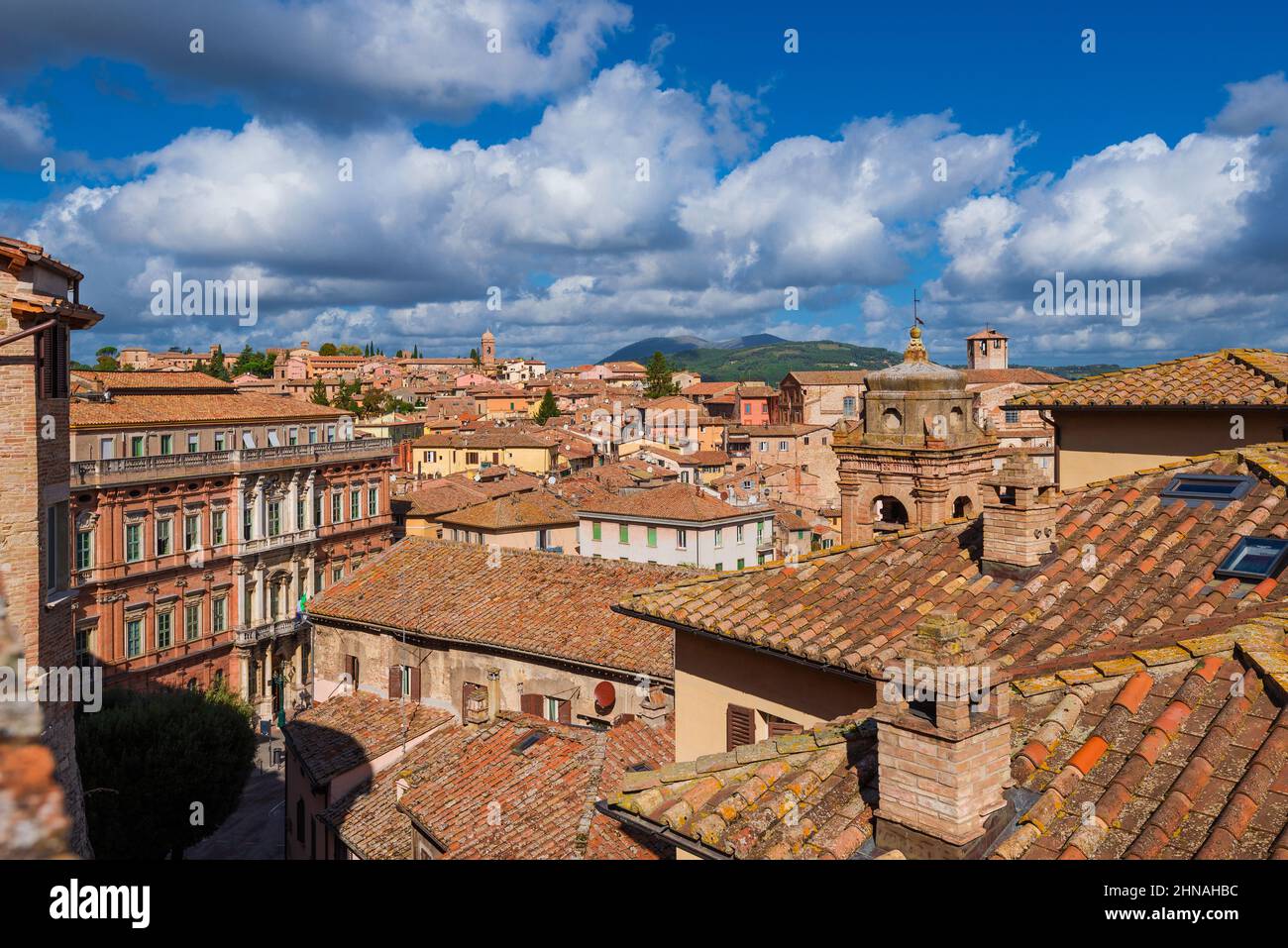 Perugia antiguo centro histórico de la ciudad Foto de stock
