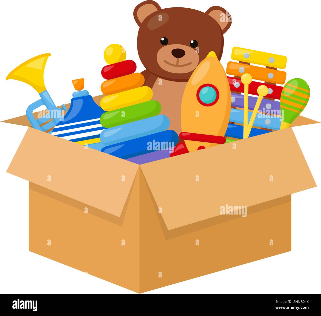 Caja de juguetes Imágenes vectoriales de stock - Alamy