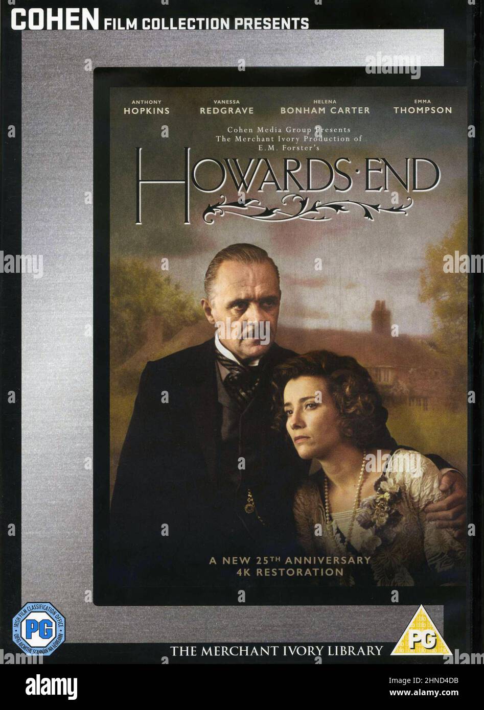 Cubierta del DVD. 'Howards End'. Marfil mercante. Foto de stock