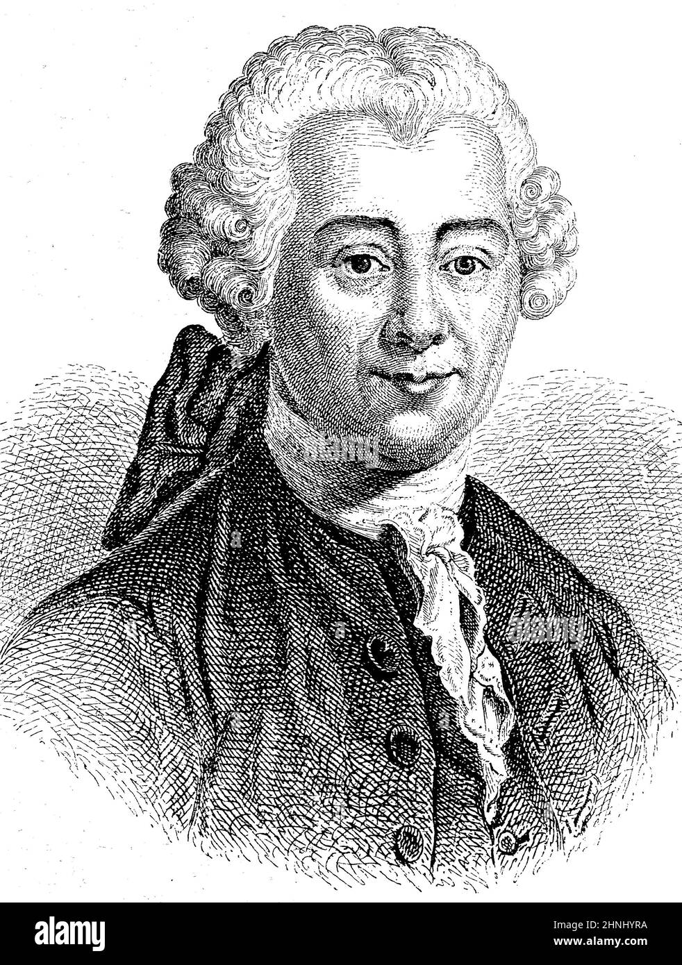 Johann Peter Zu, 3. Oktober 1720 - 12. Mai 1796, war ein deutscher Dichter / Johann Peter Zu, 3 de octubre de 1720 - 12 de mayo de 1796, fue un poeta alemán, Historisch, histórico, digital reproducción mejorada de un original del siglo 19th / digital restaurierte Reproduktion einer Originalvorlage aus dem 19. Jahrhundert, genaues Originaldatum nicht bekannt Foto de stock