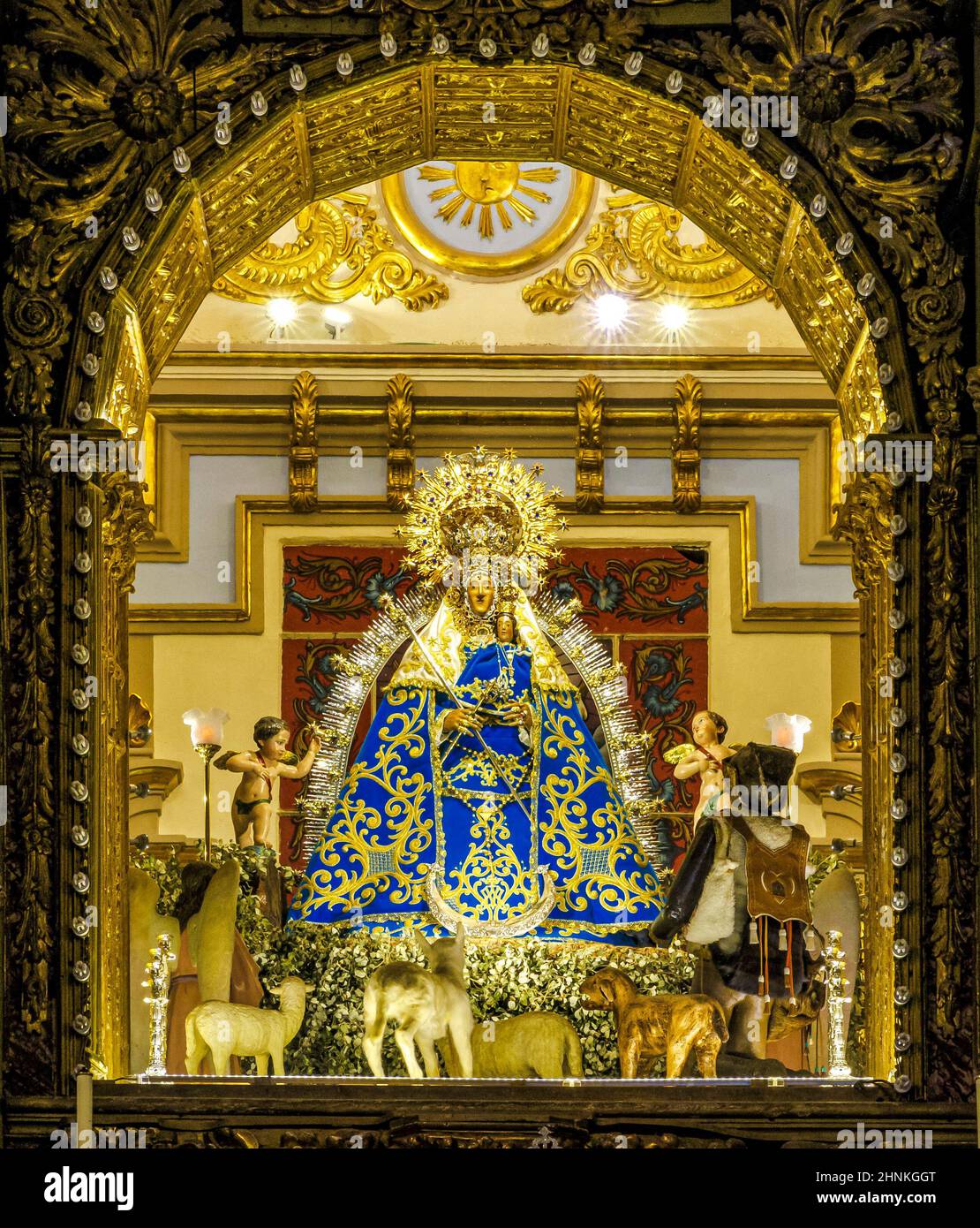 Santuario de Nuestra Señora de Cortés. Alcaraz, en la provincia de Albacete Foto de stock