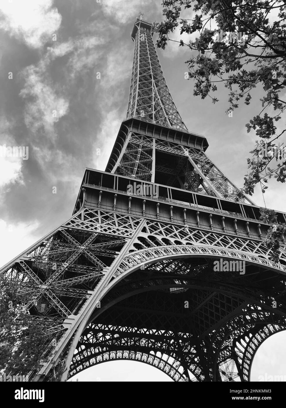 Torre Eiffel en Paris Foto de stock