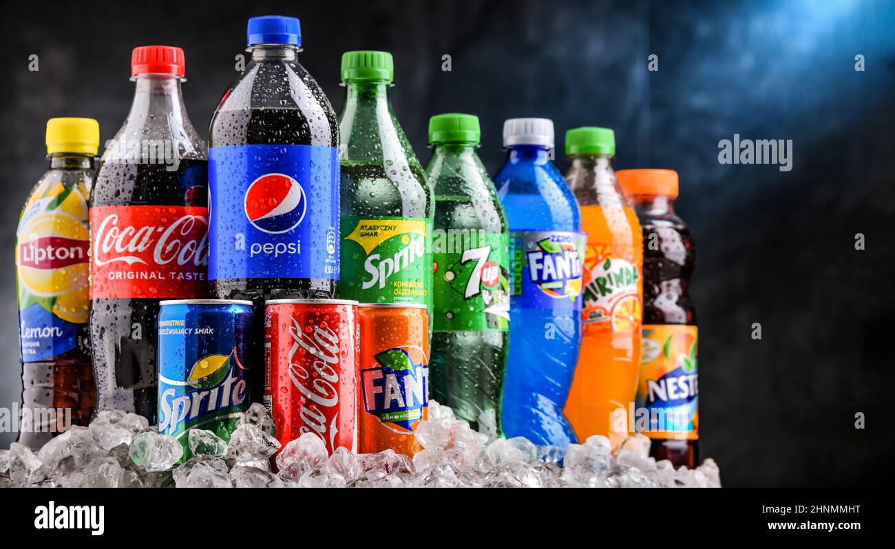 Botellas de refresco global brands Fotografía de stock Alamy