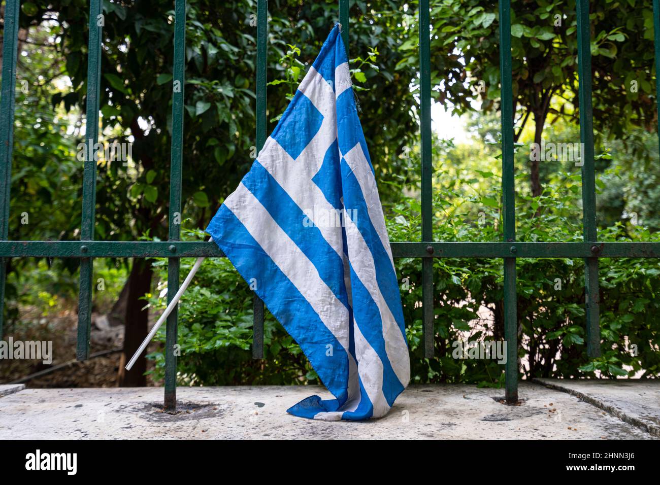 Bandera griega Foto de stock