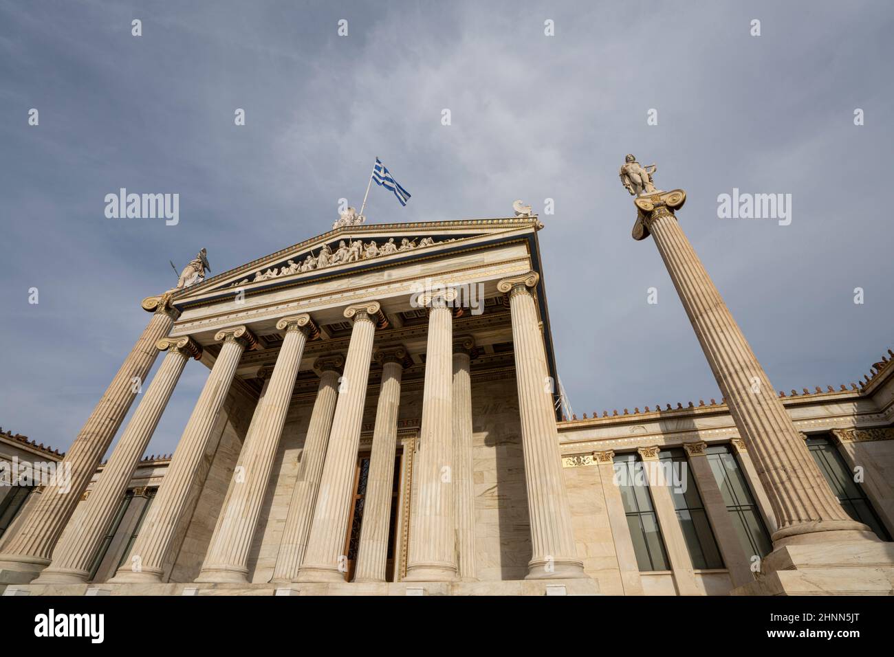 Edificio de la Academia de Atenas Foto de stock
