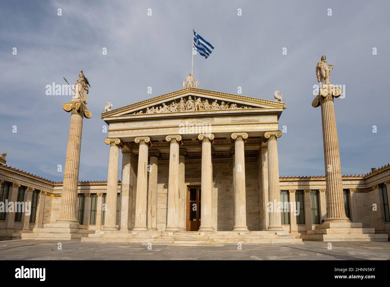 Edificio de la Academia de Atenas Foto de stock
