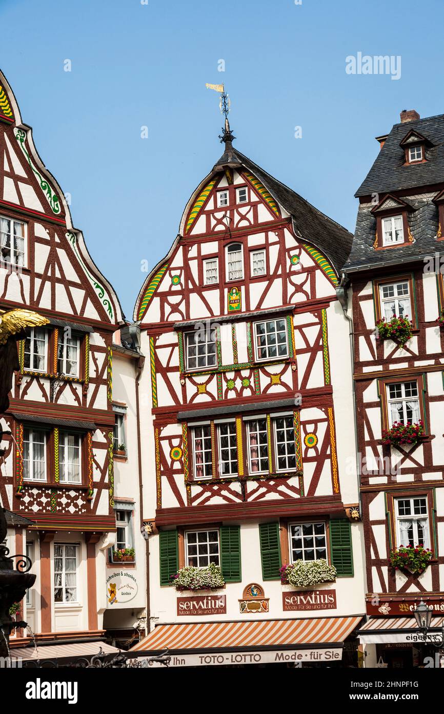 Casa marco en Bernkastel-Kues Foto de stock