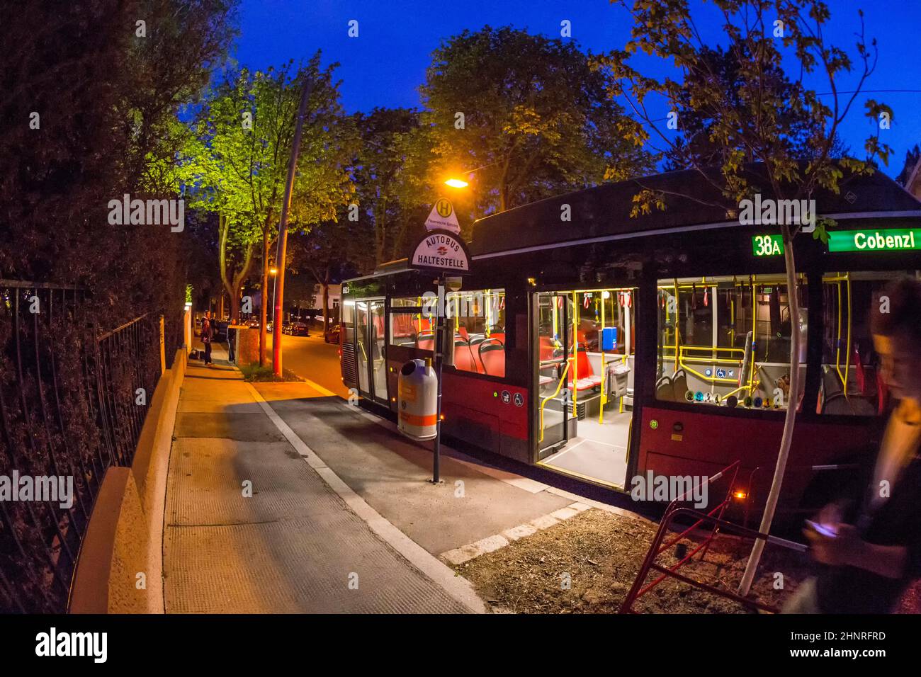 Viaje en autobús en Viena Foto de stock