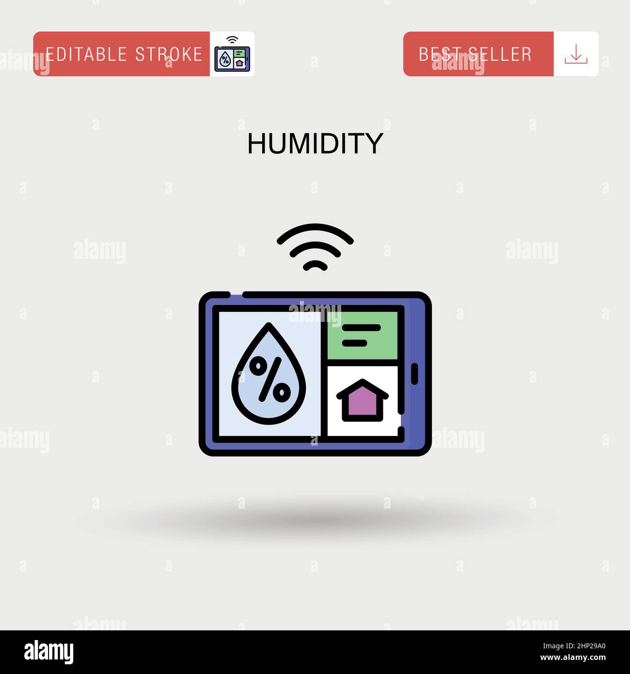 Higrómetro de humedad analógico - Ilustración vectorial Imagen Vector de  stock - Alamy