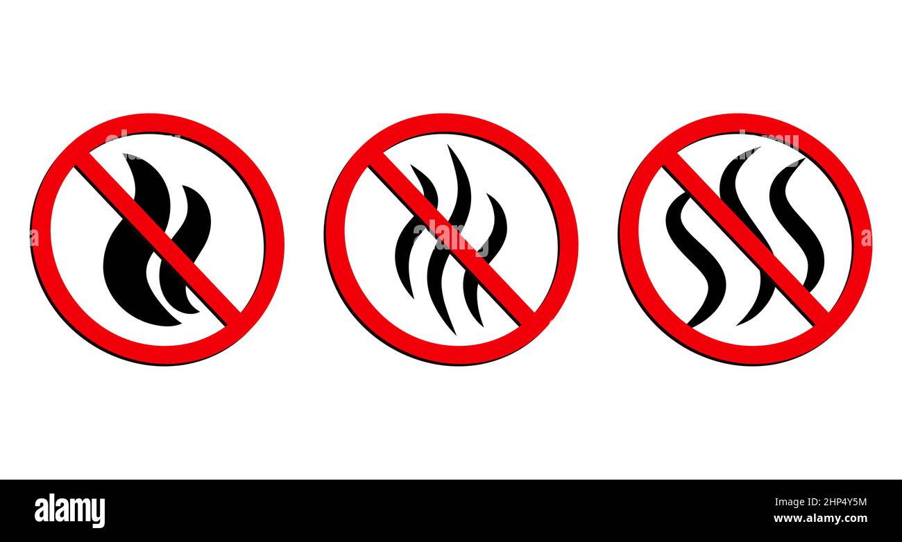 Detener la señal de mal olor. Prohibido fumar. Símbolo de prohibición