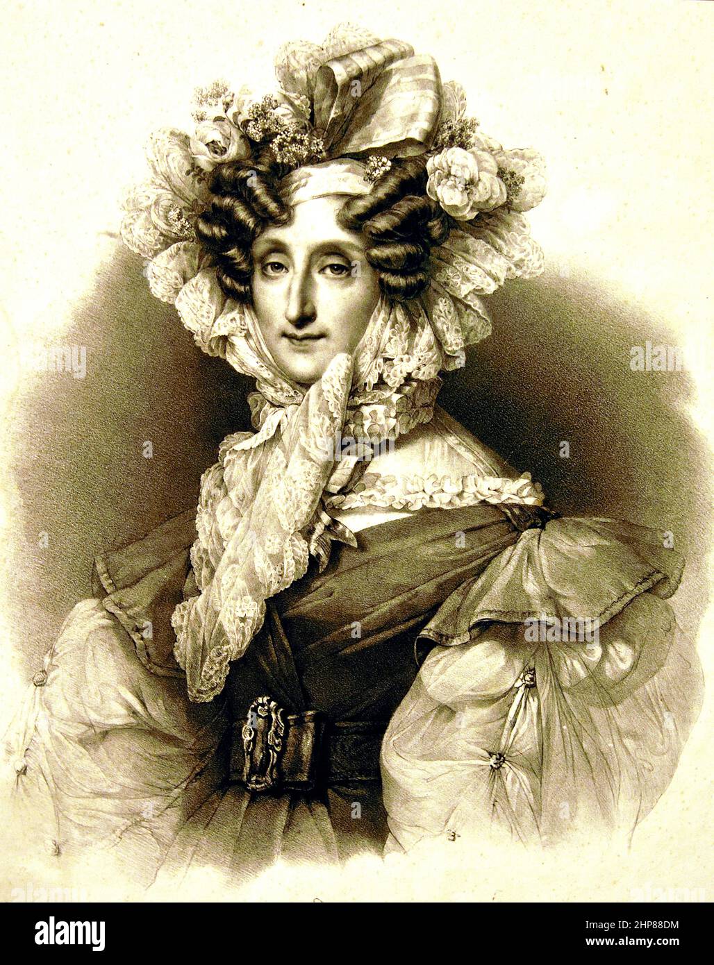 Maria Amelia 1782-1866 reina de los franceses 1831 Francia, Foto de stock