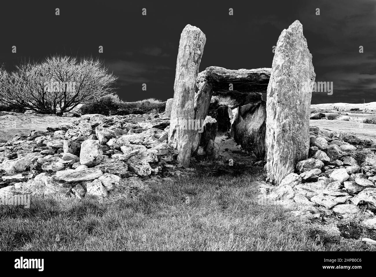 Trefignath cámara mortuoria, Anglesey Foto de stock