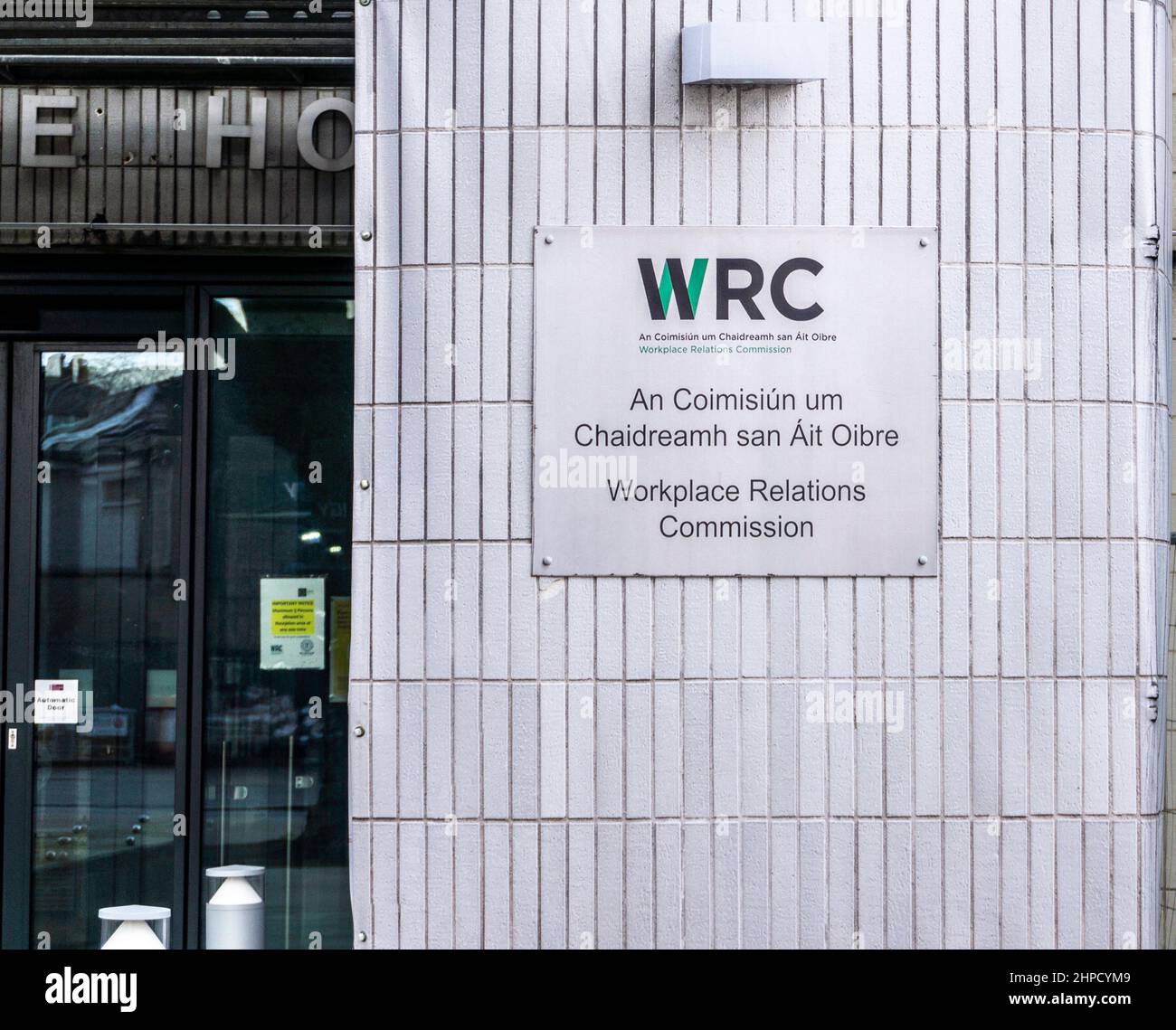 Las oficinas del WRC, la Comisión de Relaciones Laborales en Lansdowne House, Lansdowne Road, Dublín, Irlanda. Foto de stock