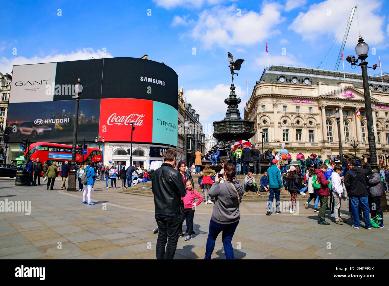 Piccadilly Circus en Londres, Reino Unido Foto de stock