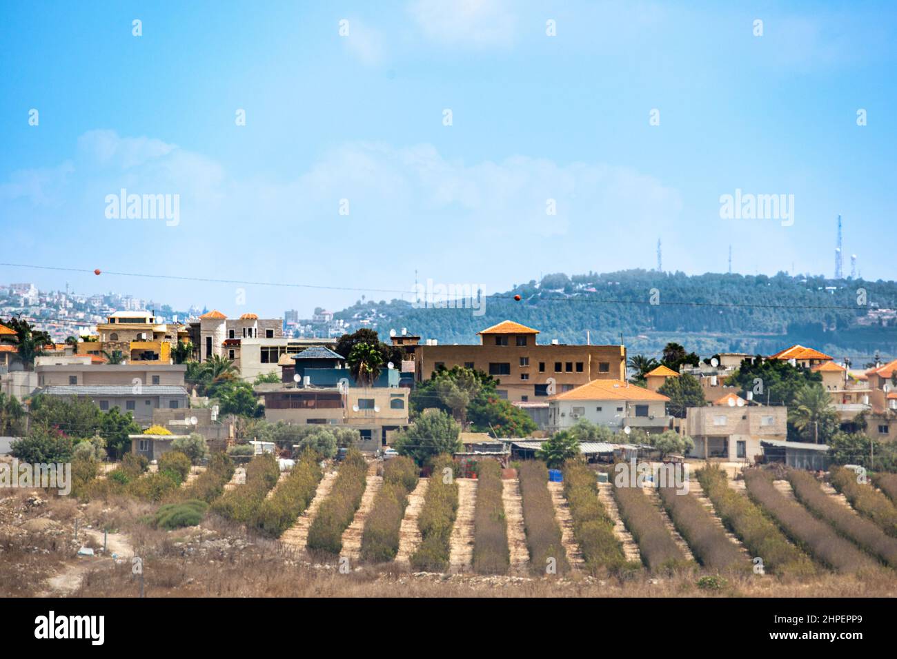 Una aldea palestina en Israel Foto de stock
