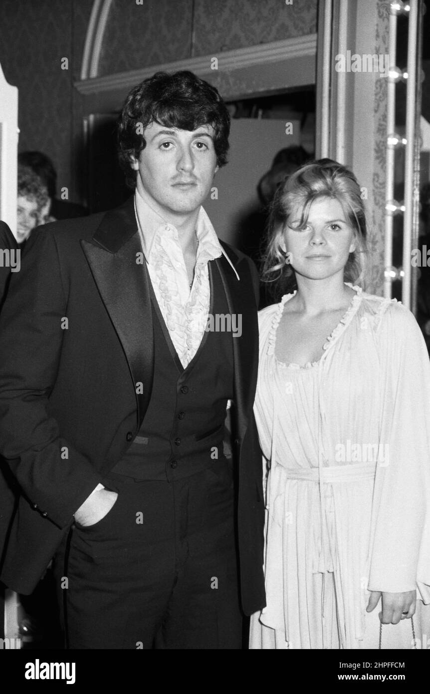 Sylvester Stallone y su esposa Sasha Czack Circa 1980's Crédito Ralph
