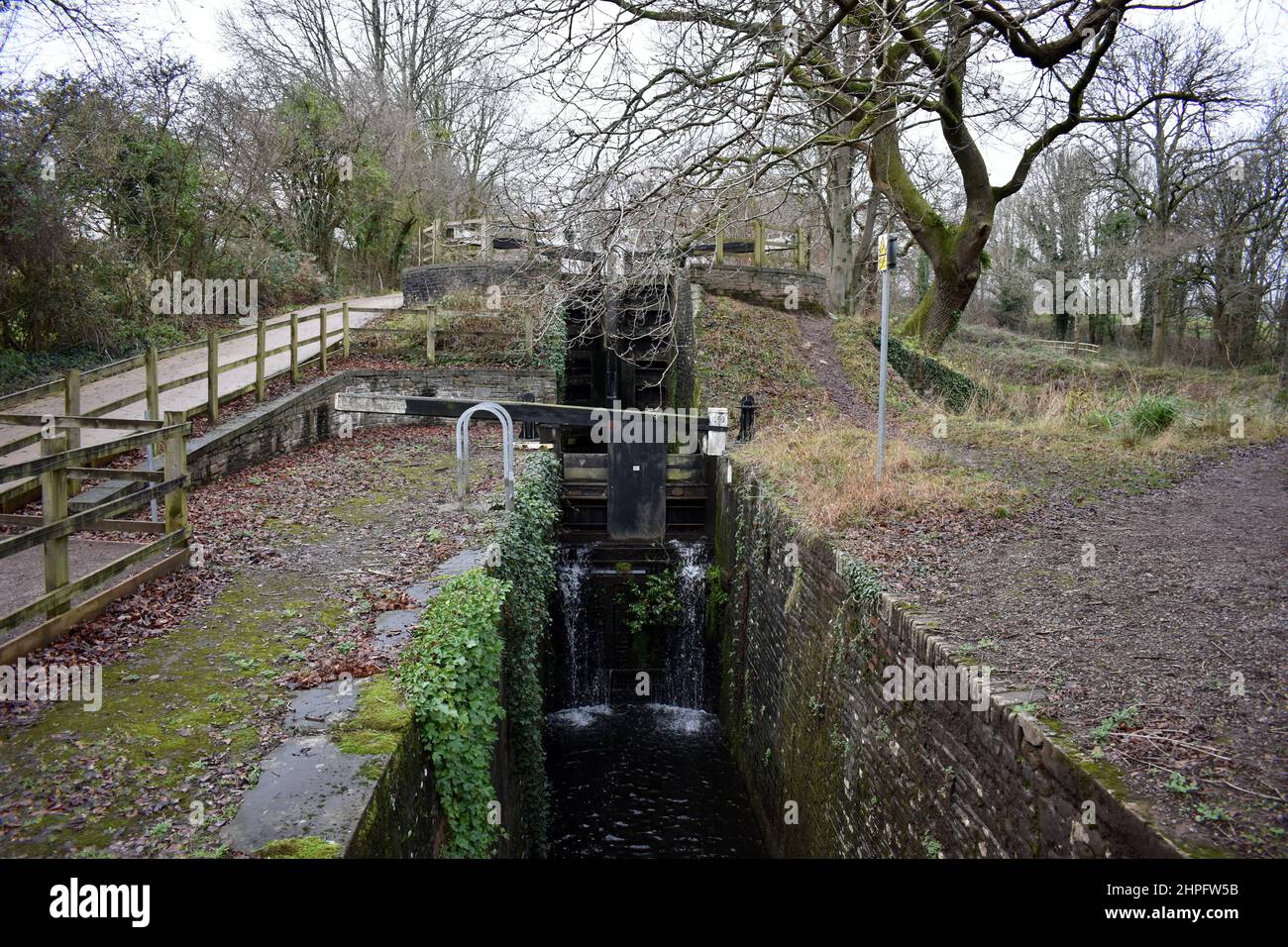 Catorce esclusas, Newport, Gales Foto de stock