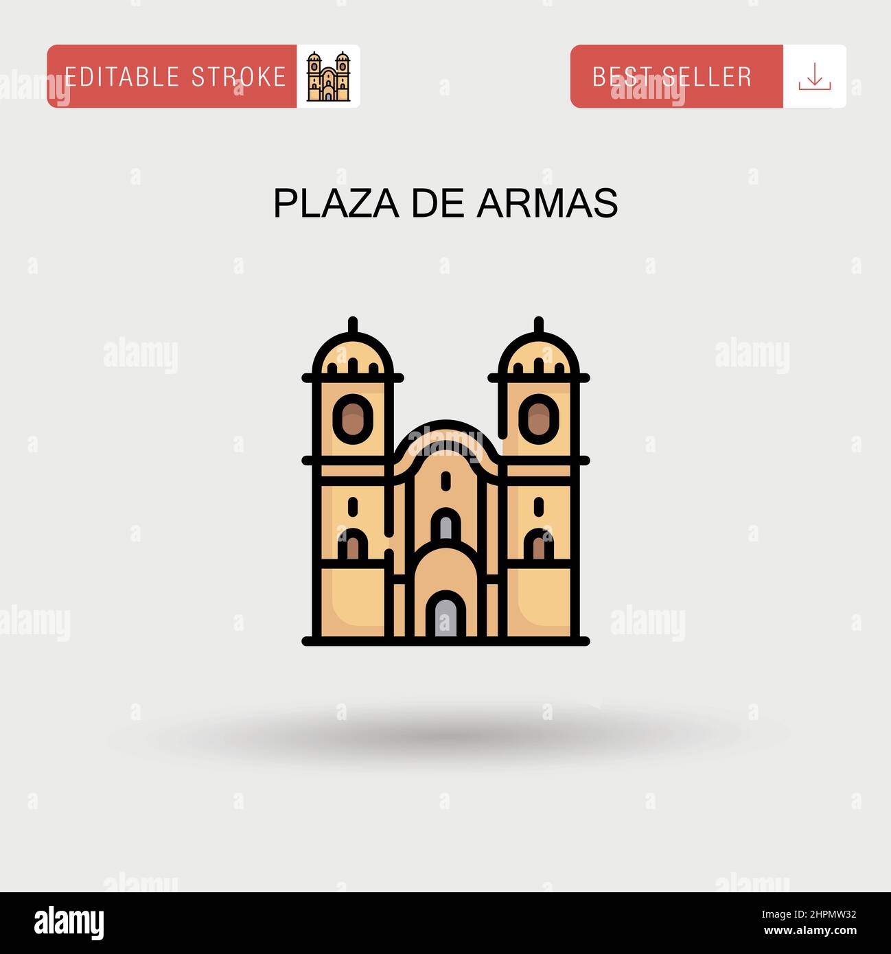 Plaza de iglesia Imágenes vectoriales de stock - Alamy