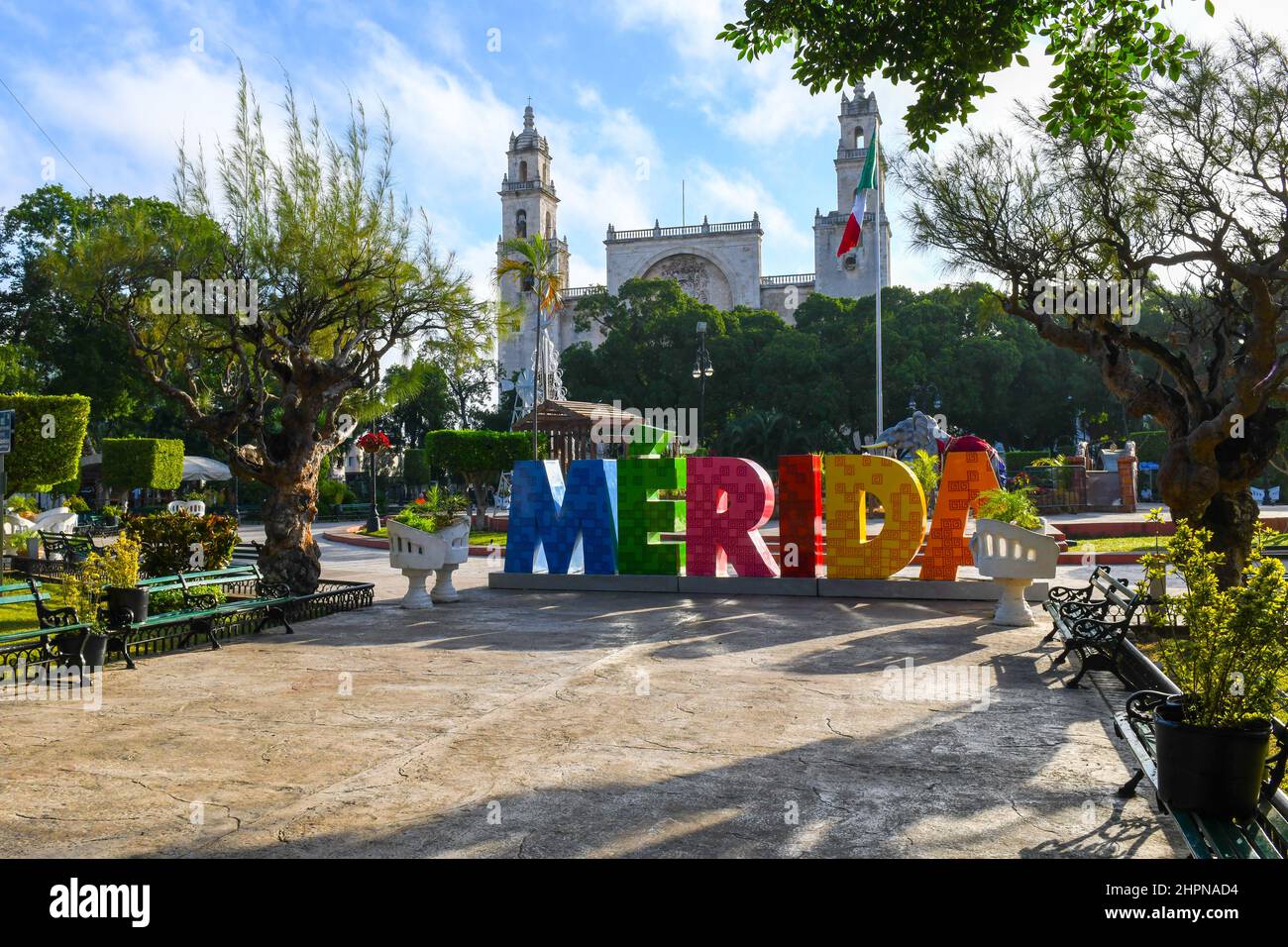 Plaza Grande, Mérida Centro, Mérida, Yucatán, México Foto de stock