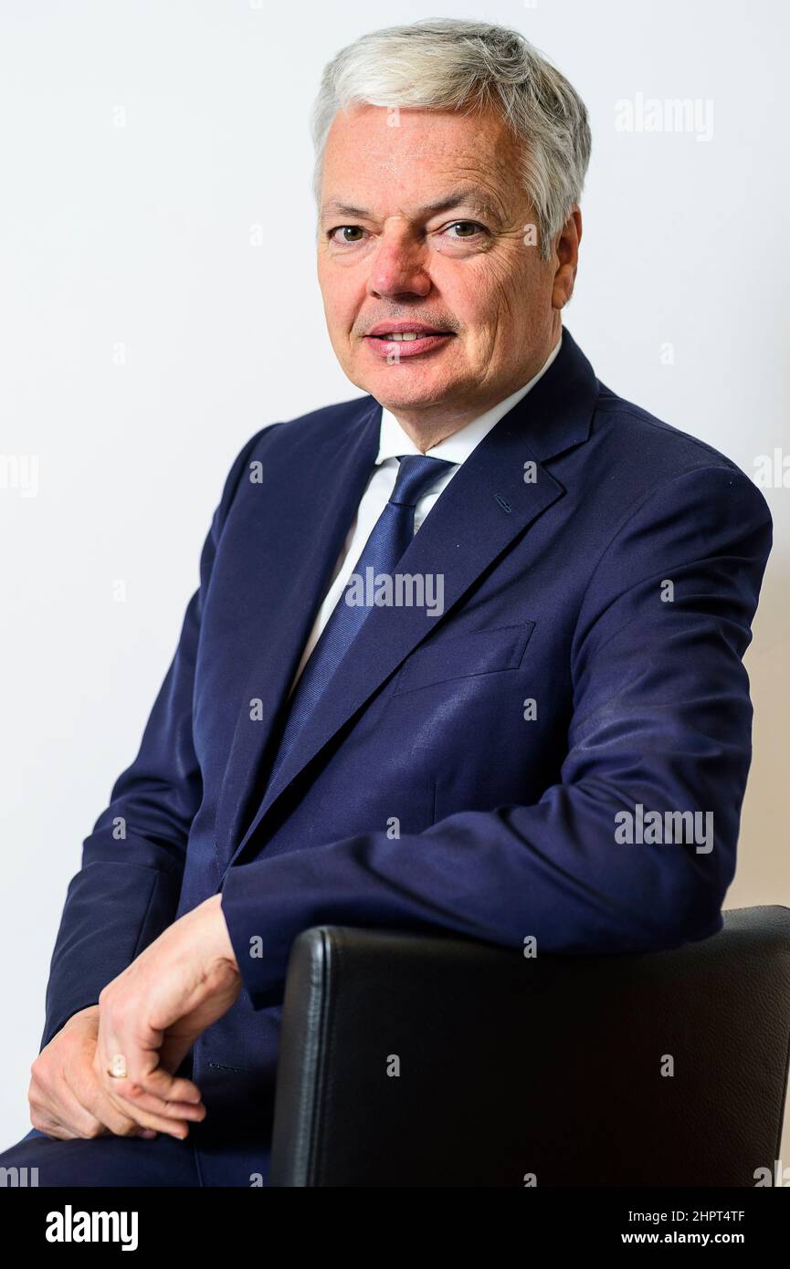 Didier Reynders - comisario europeo | Didier Reynders - Commissaire europeen Foto de stock