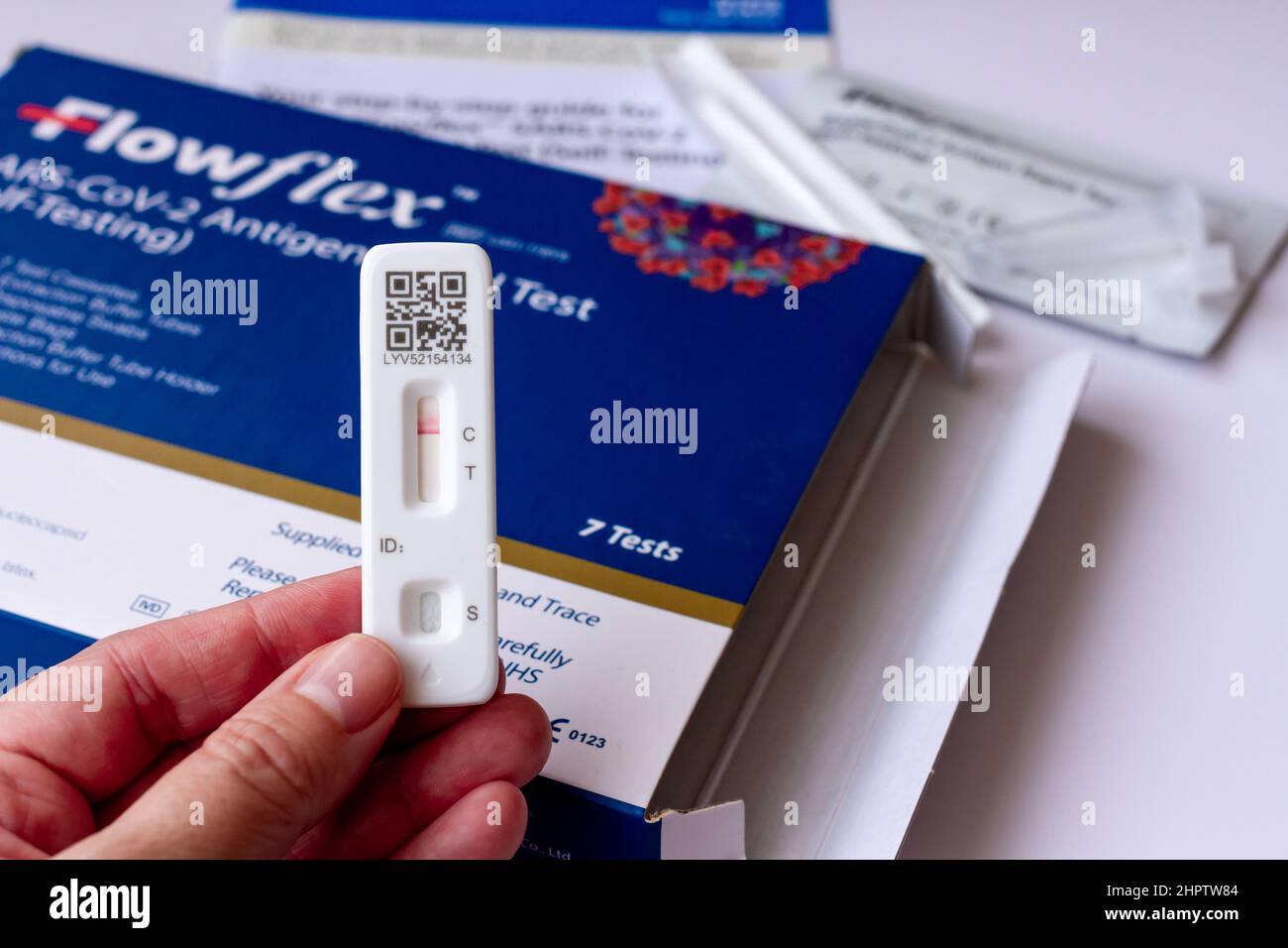 Covid19 Lateral Flow Home Testing Kit Flowflex, NHS Inglaterra