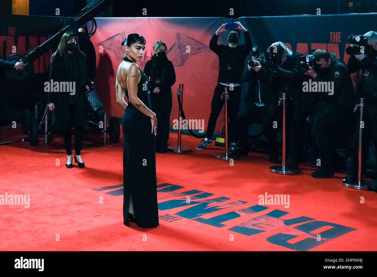 BFI IMAX, LONDRES, REINO UNIDO. 23rd Feb, 2022. Zoë Kravitz asiste a la proyección especial de 'The Batman'. Foto de crédito: Julie Edwards/Alamy Live News Foto de stock
