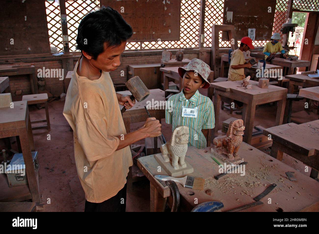 Les Artisans d'Angkor, Siem Reap, reino de Camboya, Sudeste de Asia Foto de stock